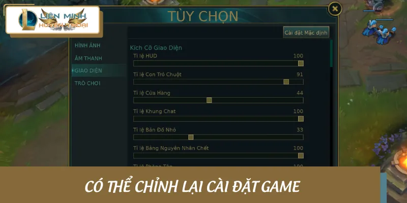Chỉnh lại mục cài đặt theo thói quen của bạn