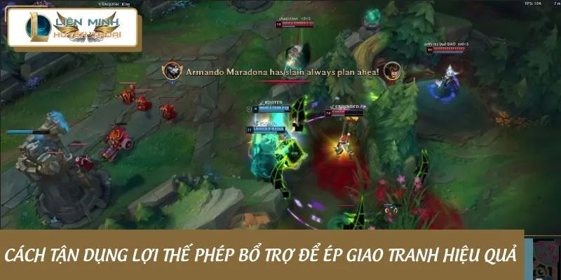 Cách tận dụng lợi thế phép bổ trợ để ép giao tranh hiệu quả