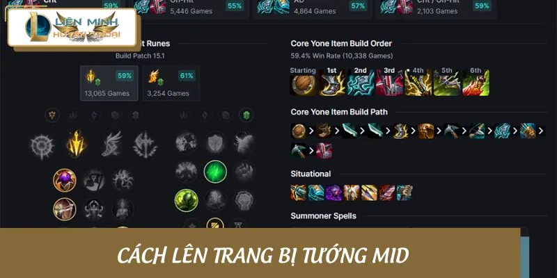 Cách lên đồ cho tướng đi đường MID