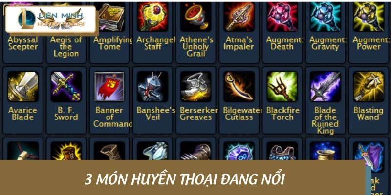 Những lưu ý khi dùng trang bị thần thoại LMHT